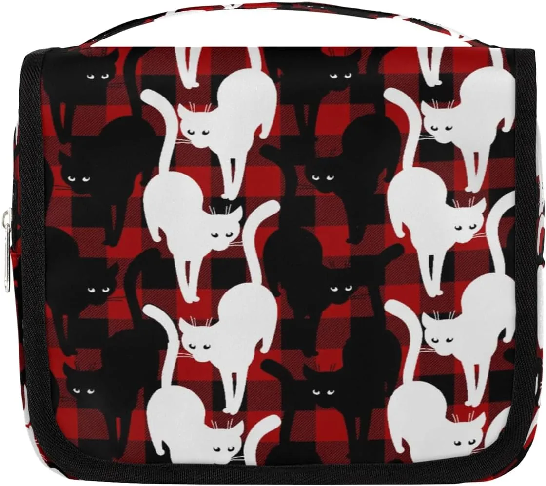Cats Cats Hanging Travel Toiletry Bag Cosmetic Bag Portable Wash Bag with Hook for Bathroom Accessories Toiletries Cosmetics