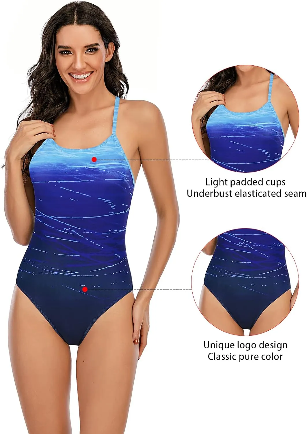 Century Star One Piece Bathing Suit for Women Bathing Suits for Teens Womens one Piece Swimsuits Juniors Swimsuits for Teen