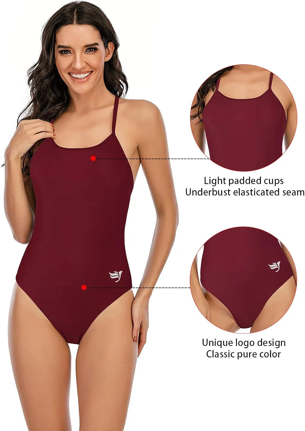 Century Star One Piece Bathing Suit for Women Bathing Suits for Teens Womens one Piece Swimsuits Juniors Swimsuits for Teen