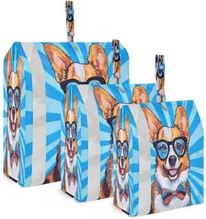 Corgi Dogs Compression Packing Cubes for Travel Packing Organizers Large Luggage Organizers Bags for Women Travel Accessories