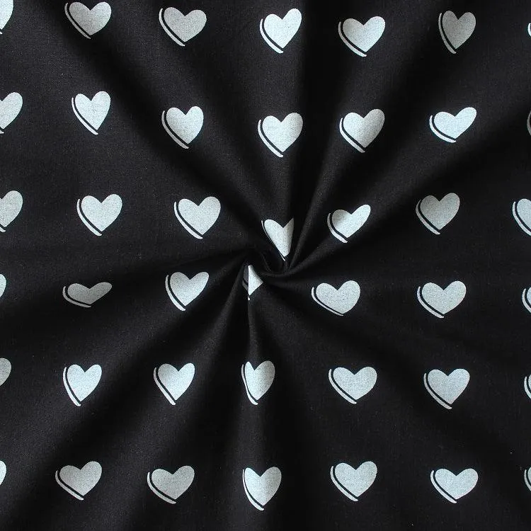Cotton Black Heart With Solid Pocket Free Size Apron Pack Of 1