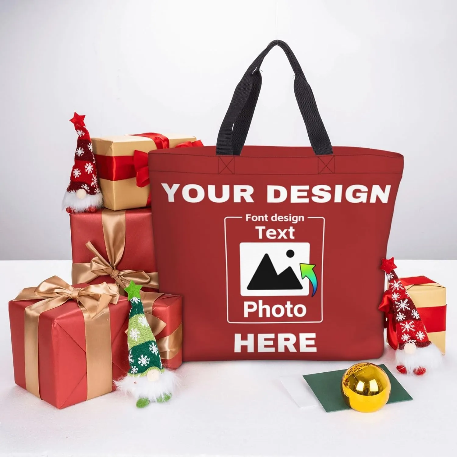 Custom Tote Bags Personalized Bags Your Own Design Women Custom Tote Bag For Shopping Canvas Bags Birthday Gift