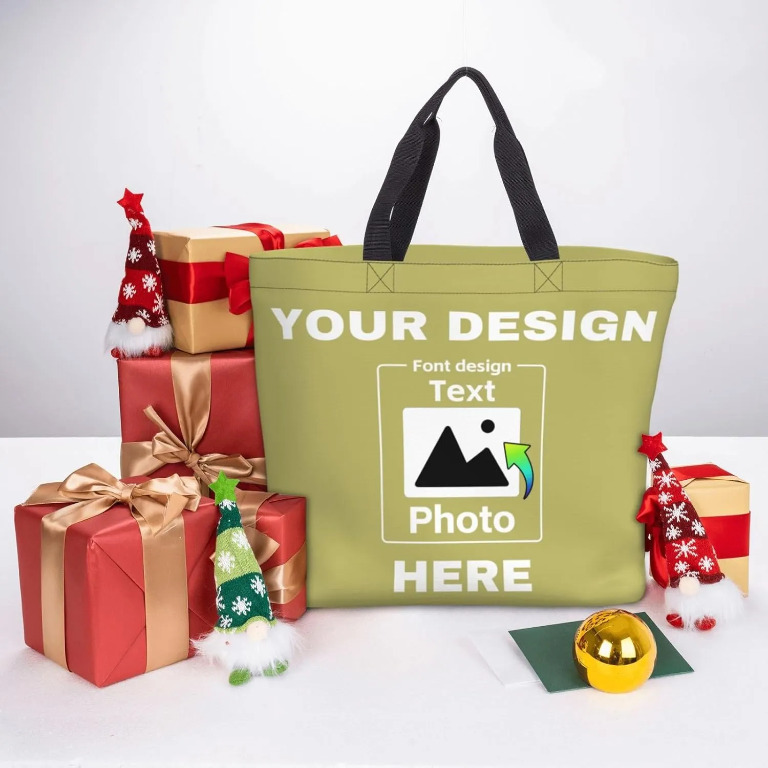 Custom Tote Bags Personalized Bags Your Own Design Women Custom Tote Bag For Shopping Canvas Bags Birthday Gift