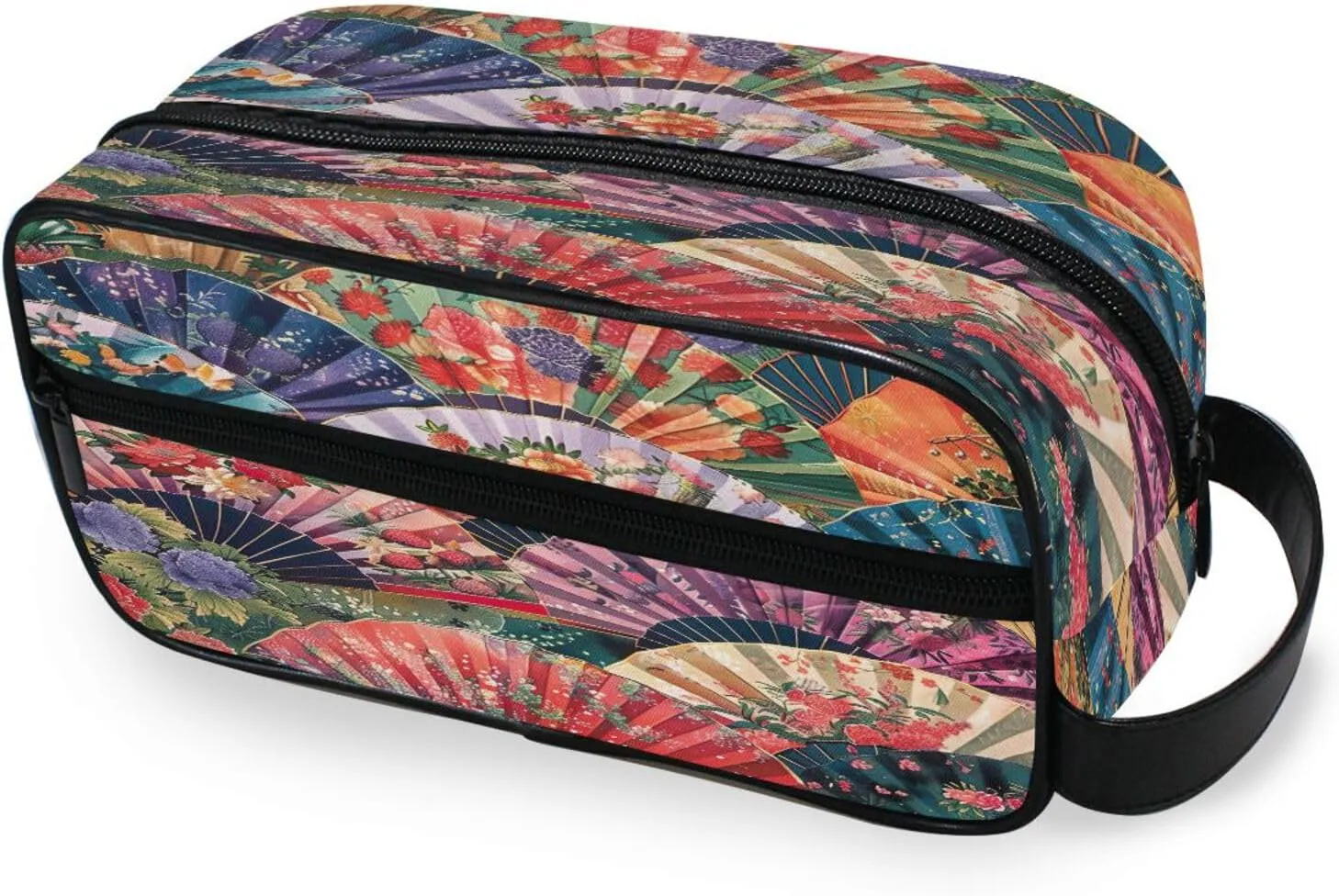 Cute Fan Travel Toiletry Bag for Women Men, Hanging Cosmetic Bag, Water Resistant Shaving Bag for Toiletries Accessories