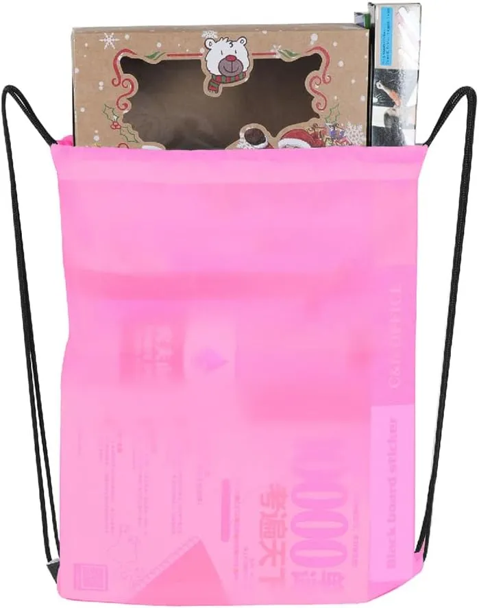 Drawstring Backpack, 30 Pcs Bulk Draw String Bags, Polyester Cinch Bag for Sport Gym, 10 Colors