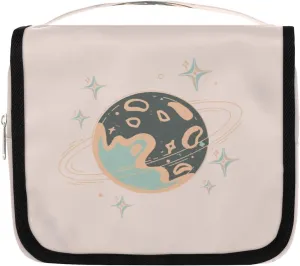 Earth Stars Hanging Travel Toiletry Bag Cosmetic Bag Portable Wash Bag with Hook for Bathroom Accessories Toiletries Cosmetics