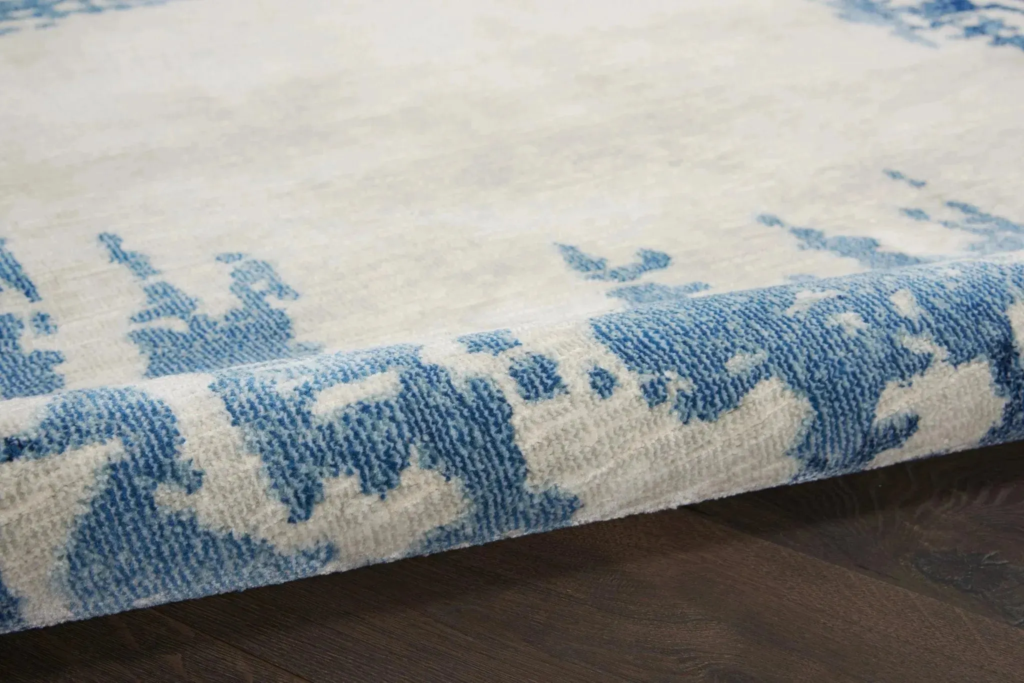 Etchings ETC04 Ivory/Blue Rug