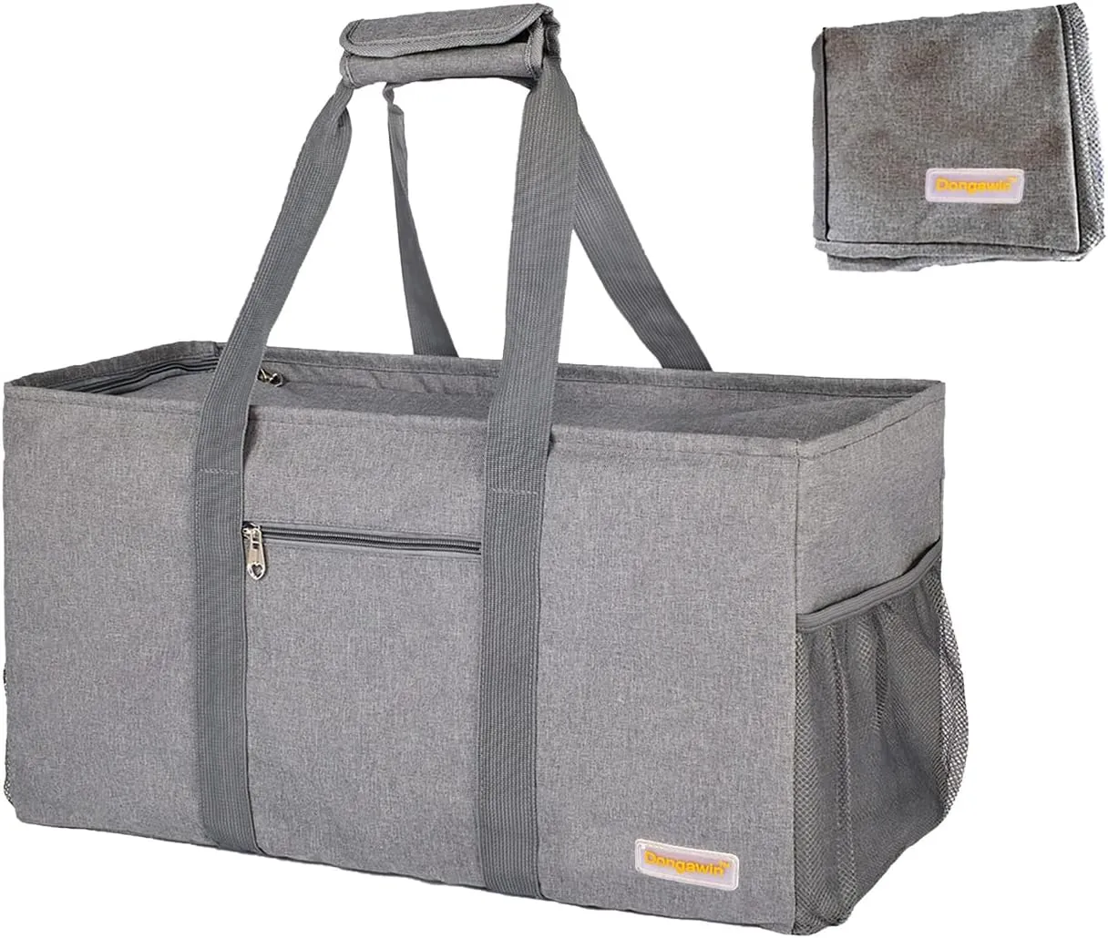 Extra Large Utility Tote - Reusable Shopping Bags, Waterproof Beach Bag, Foldable Storage