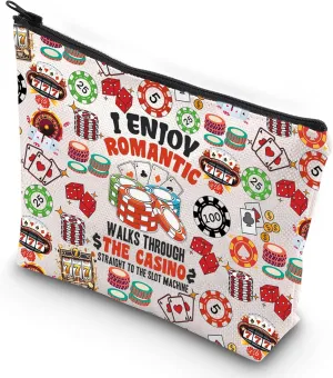 G2TUP Funny Gambler Gift Idea Casino Lovers Makeup Bag Slot Machine Casino Gambling Accessories Pouch Bag (Casino New)