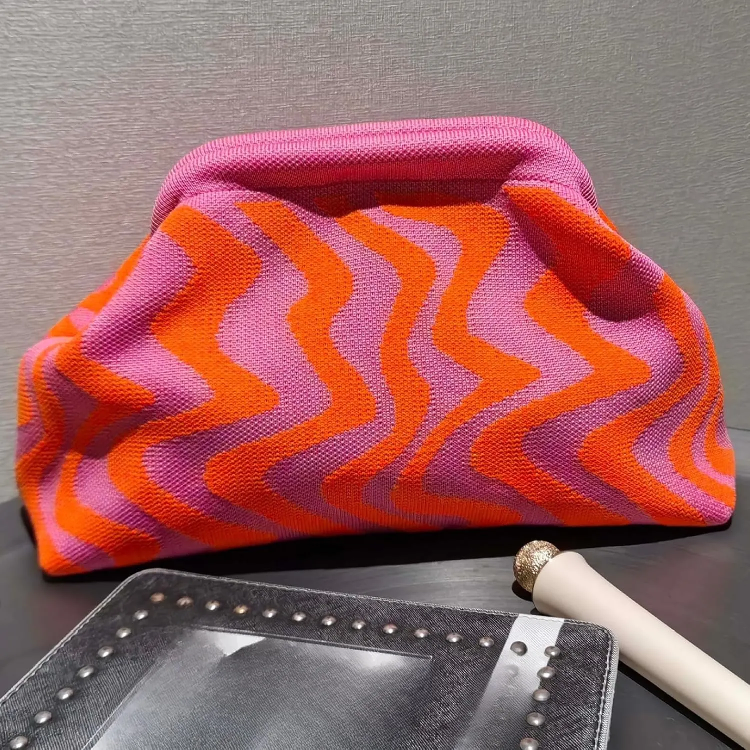 GGOOB Knit Evening Party Clutch Purses Women Y2k Accessories Beach 2025 Summer Fashion Trends Boho Clutch Bag