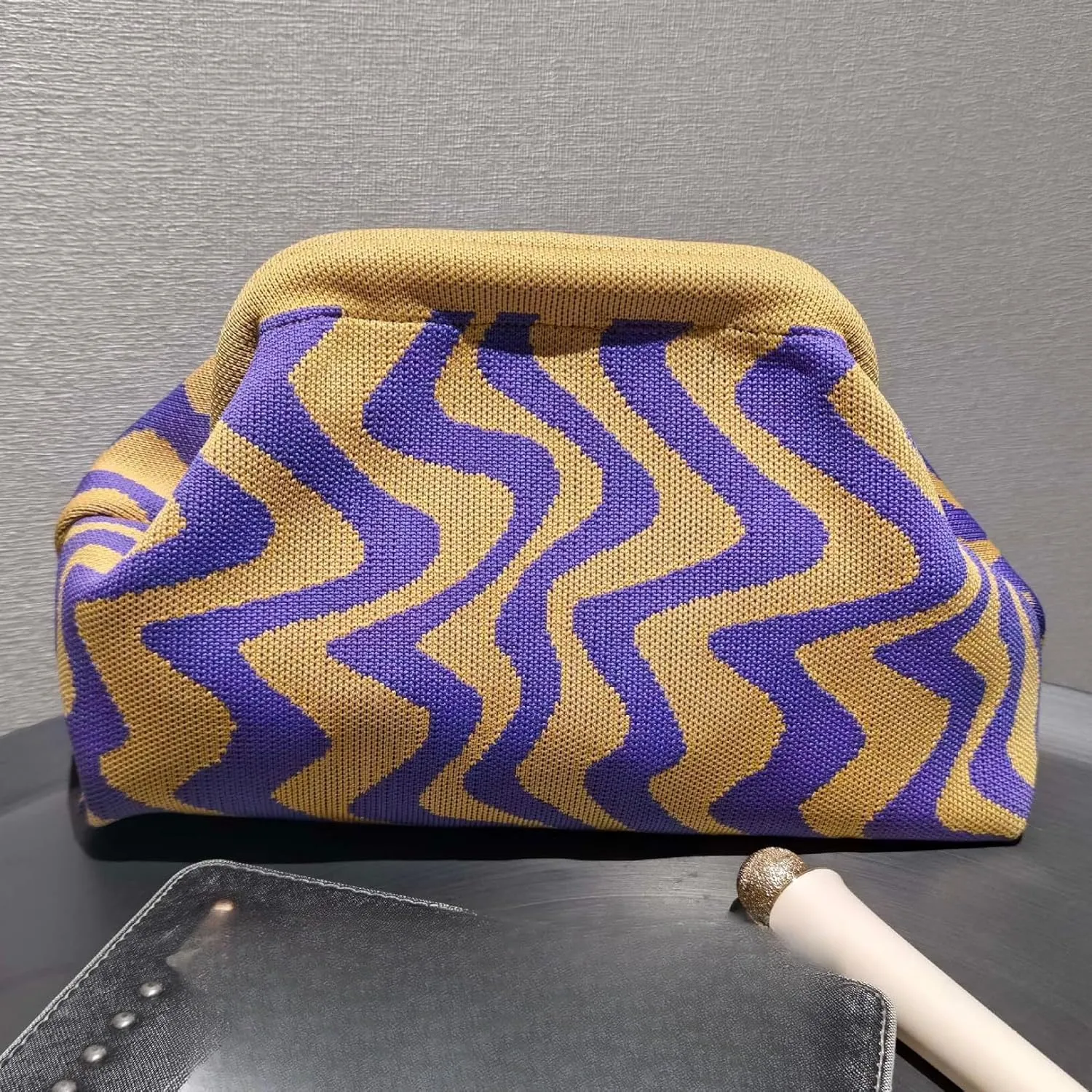 GGOOB Knit Evening Party Clutch Purses Women Y2k Accessories Beach 2025 Summer Fashion Trends Boho Clutch Bag