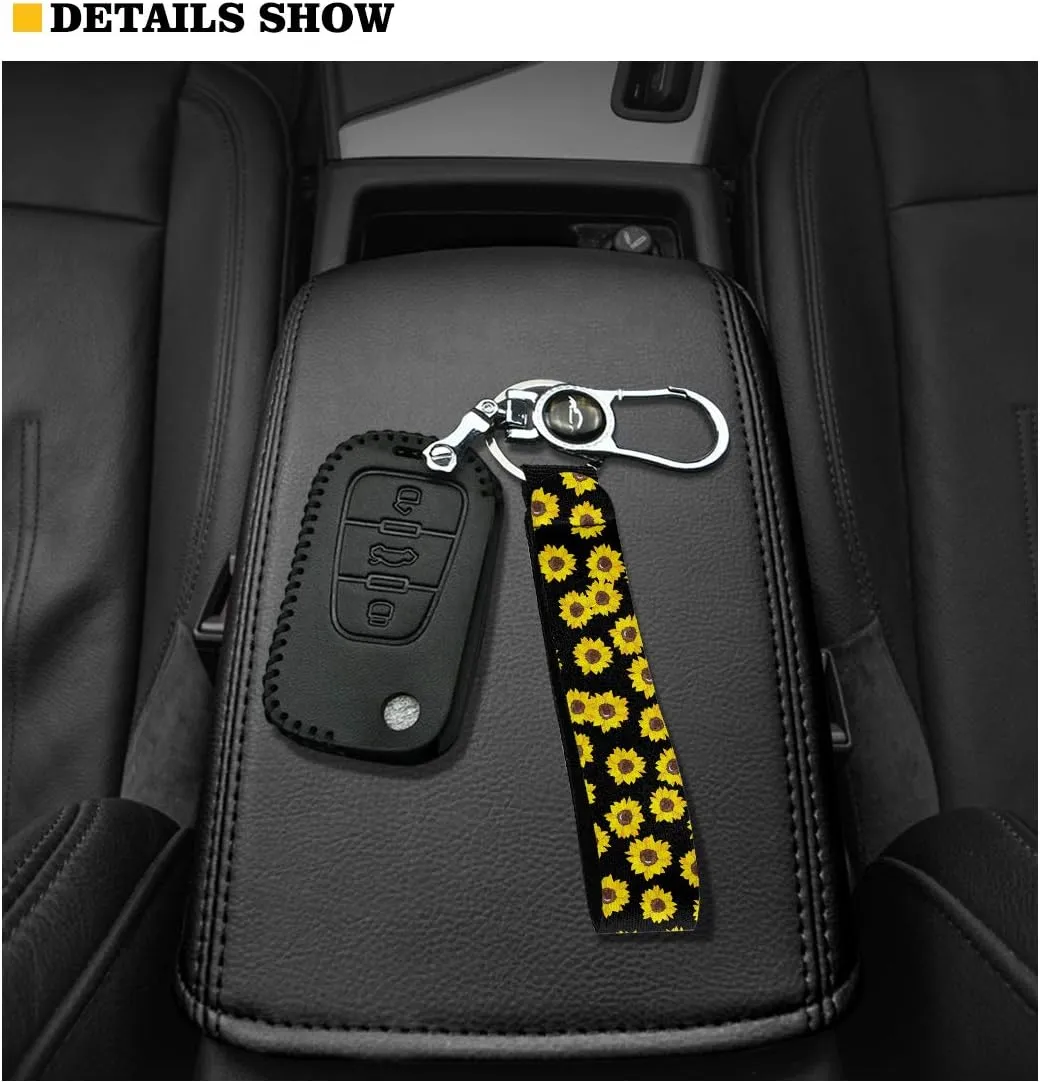 GLENLCWE American Flag Car Wristlet Lanyard for Men Women Patriotic Neoprene Keychain Soft Key Chain Lanyard Car Accessories