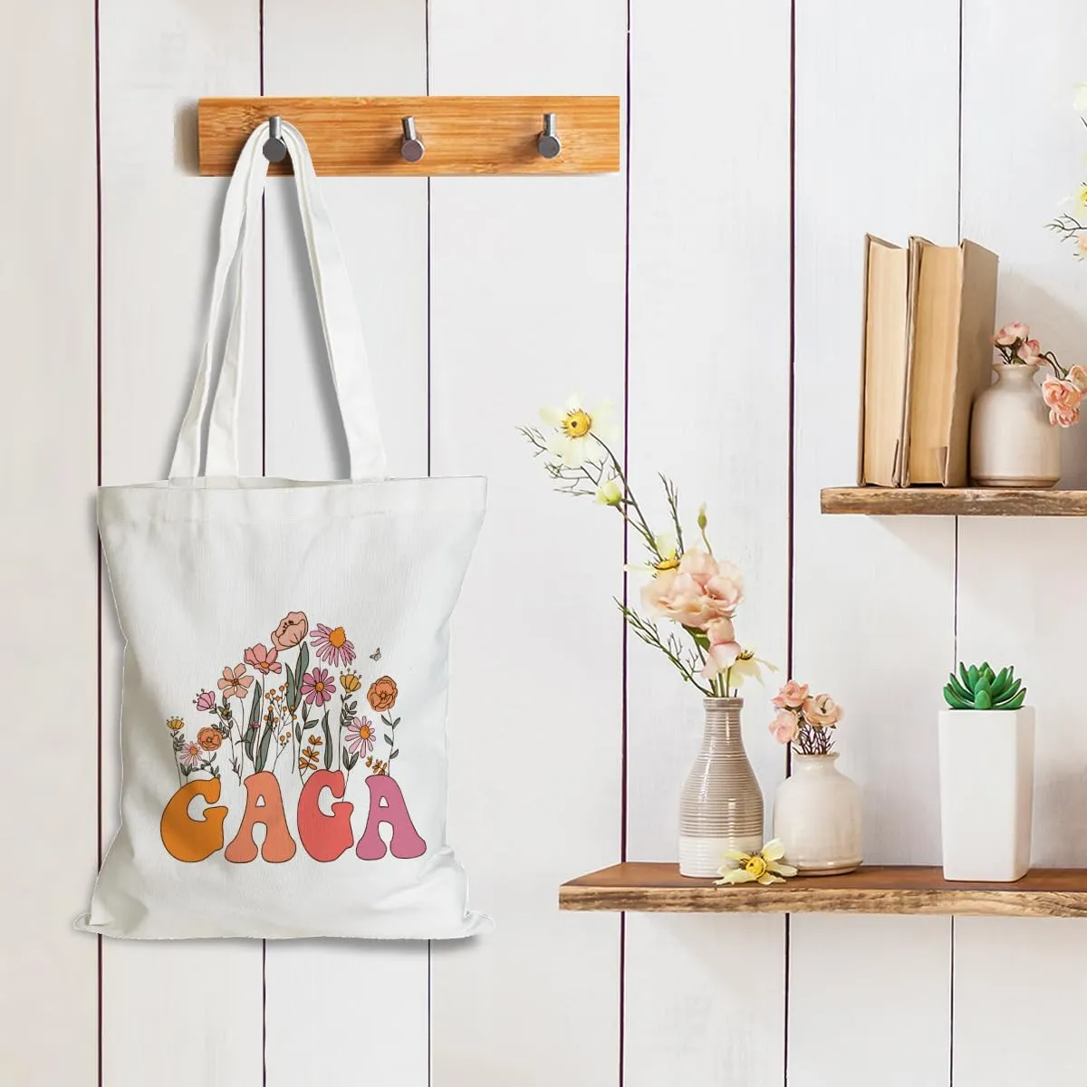 Grandma Gifts Tote Bag Birthday Mothers Day Retirement Gifts for Women Mama Nana Mimi Shoulder Bag Reusable Grocery Bags