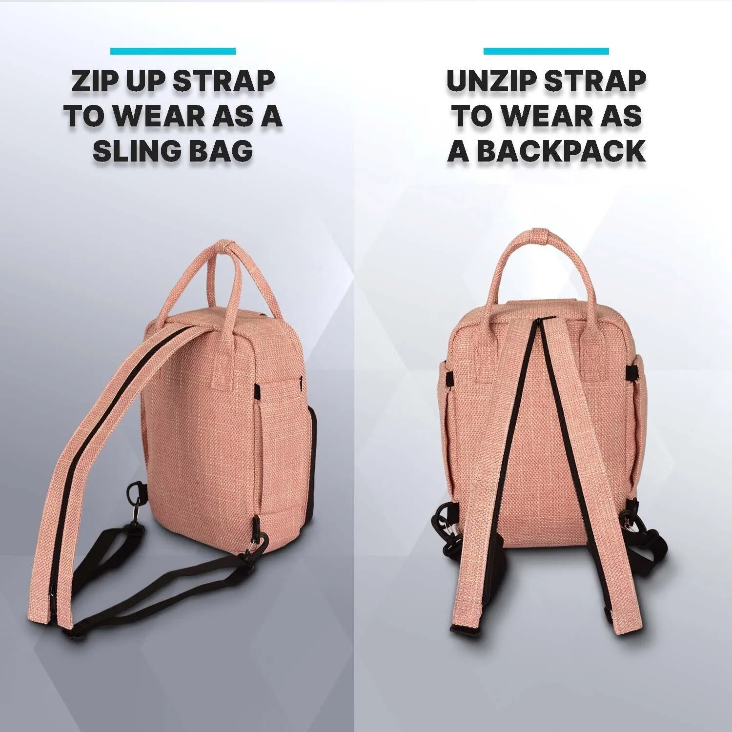 Herb Guard Pink Mini Locking Backpack