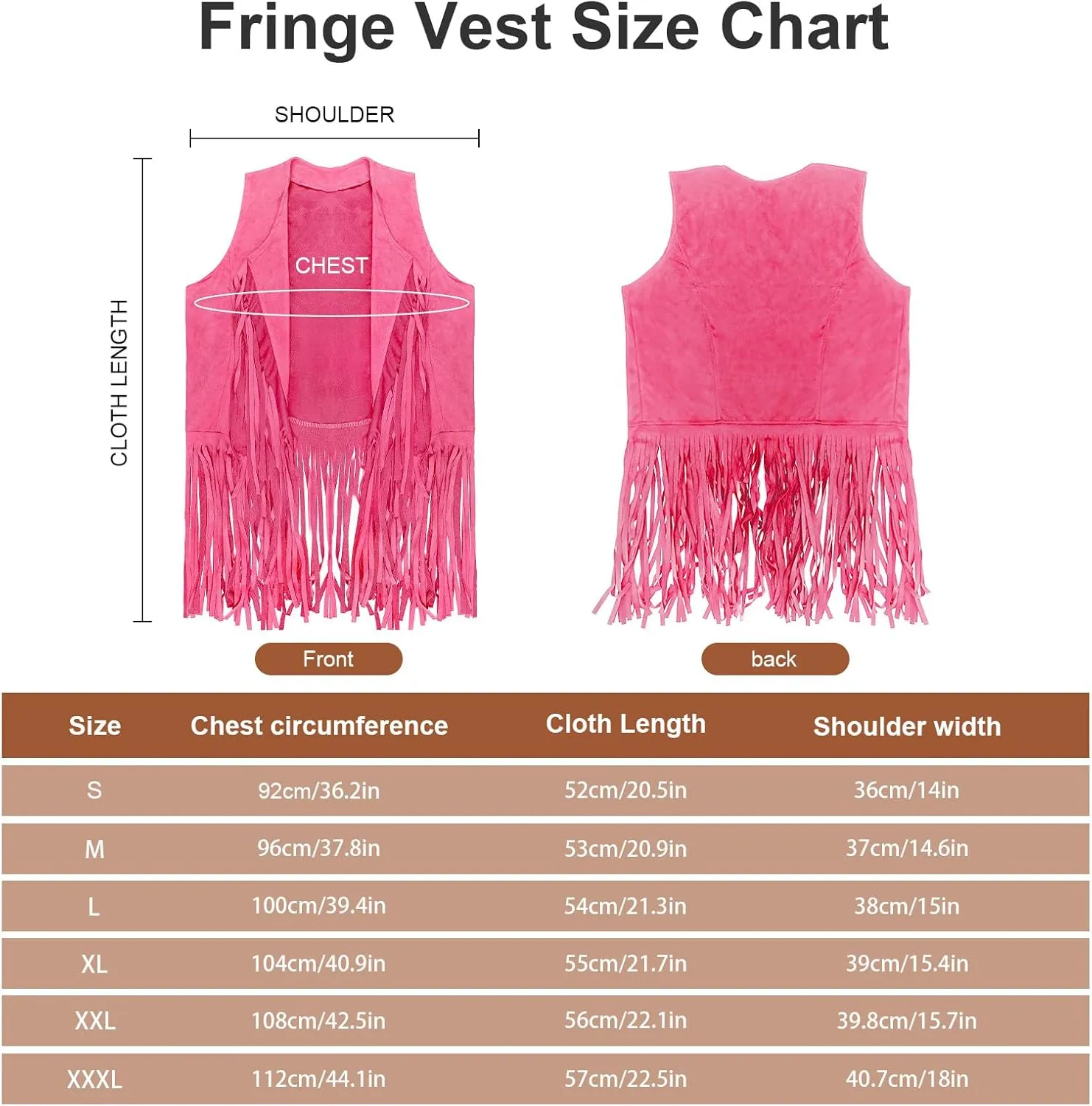 HyperFun Cowgirl Outfits for Women Western Costume Accessories Cowboy Hat Tassels Fringe Vest Earring Hippie Glasses Bandana