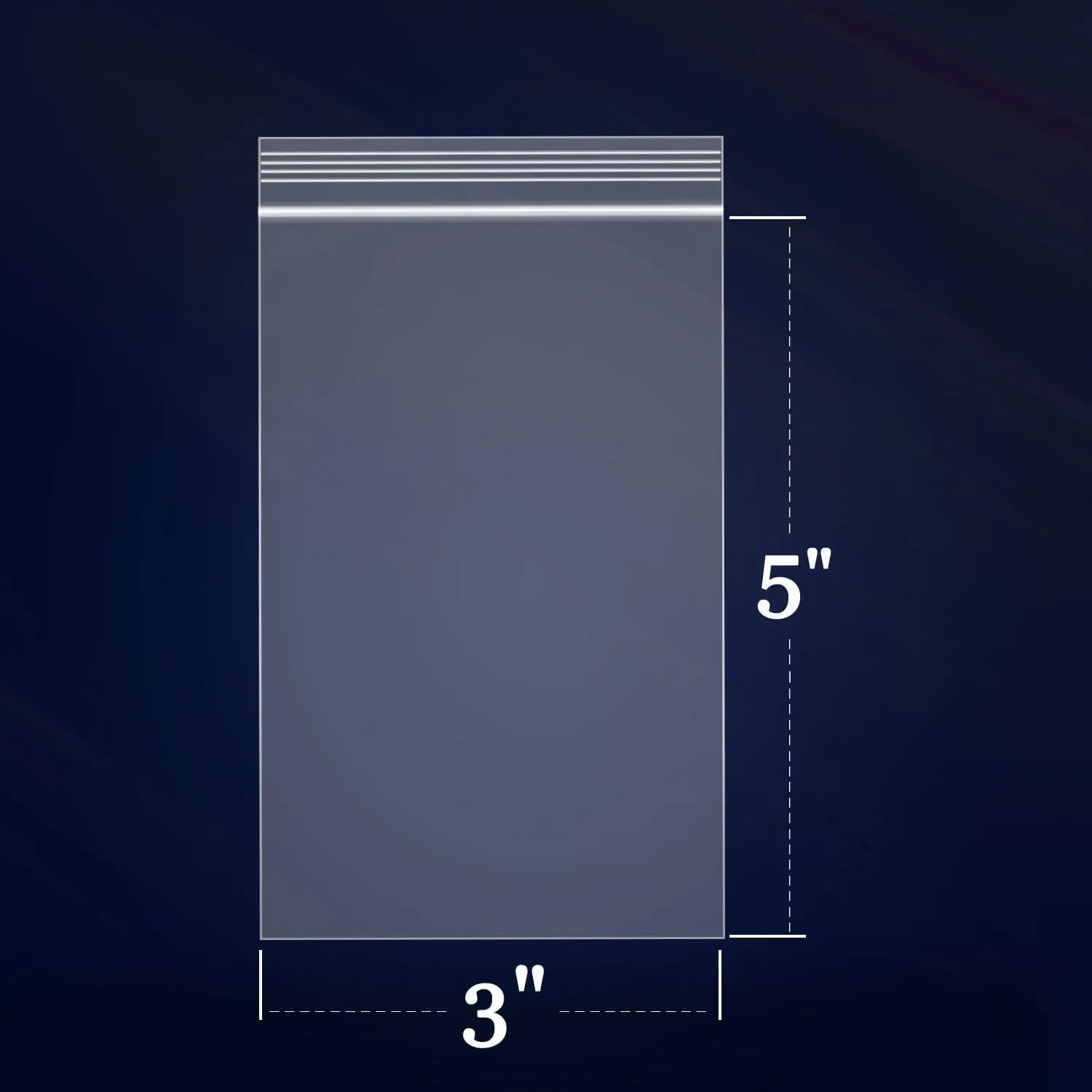 iMailer - 100 Count - 3" x 5" Small Plastic Bags- Reclosable Zip Bags 2 Mil with Lock Seal Zipper for Treats, Snack, Photo, Jewelry, Party Favors