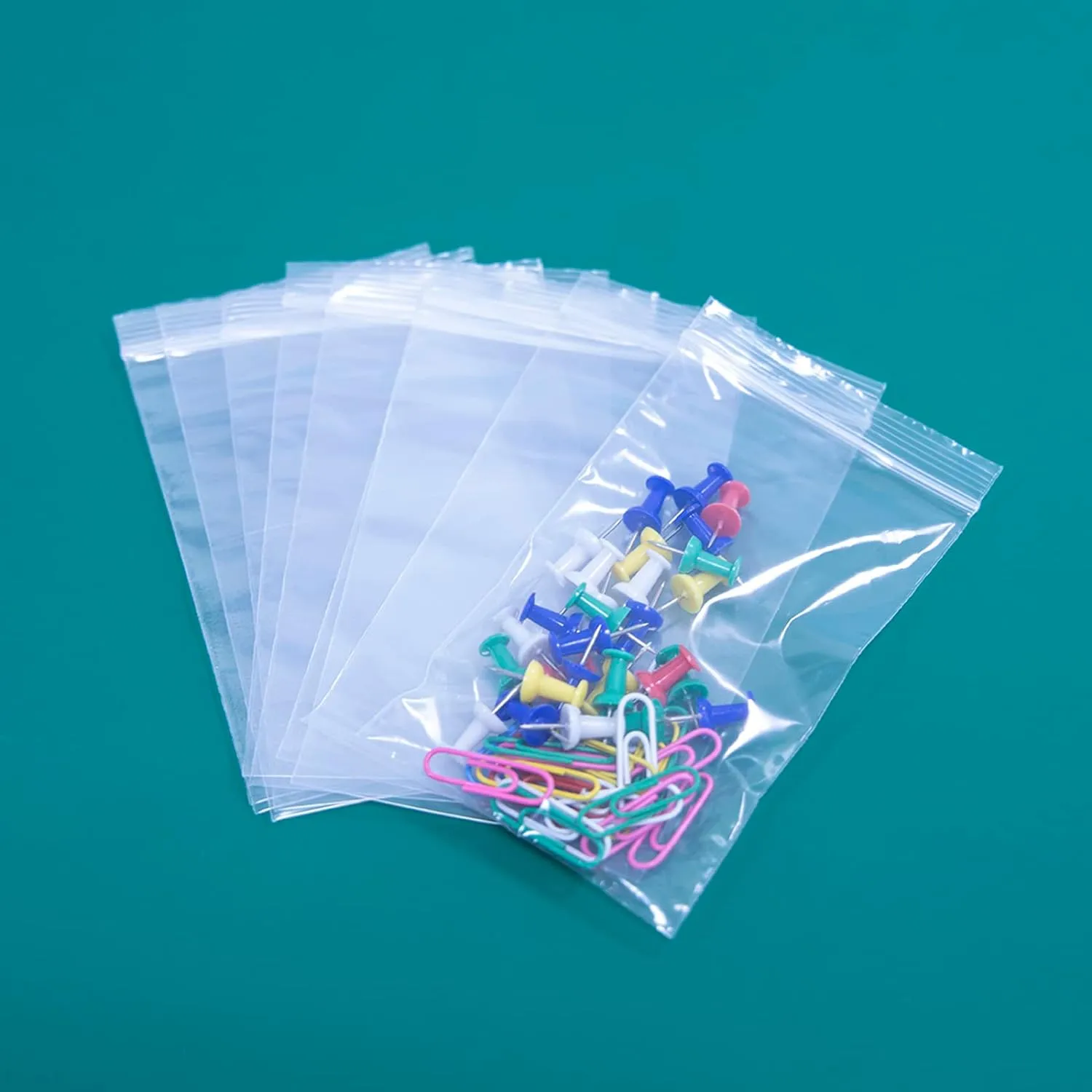 iMailer - 100 Count - 3" x 5" Small Plastic Bags- Reclosable Zip Bags 2 Mil with Lock Seal Zipper for Treats, Snack, Photo, Jewelry, Party Favors