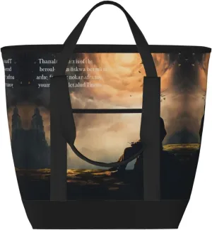 Inspirational Quotes Women's tote bags and reusable women's beach bags are suitable for travel insulation and cooling bags.