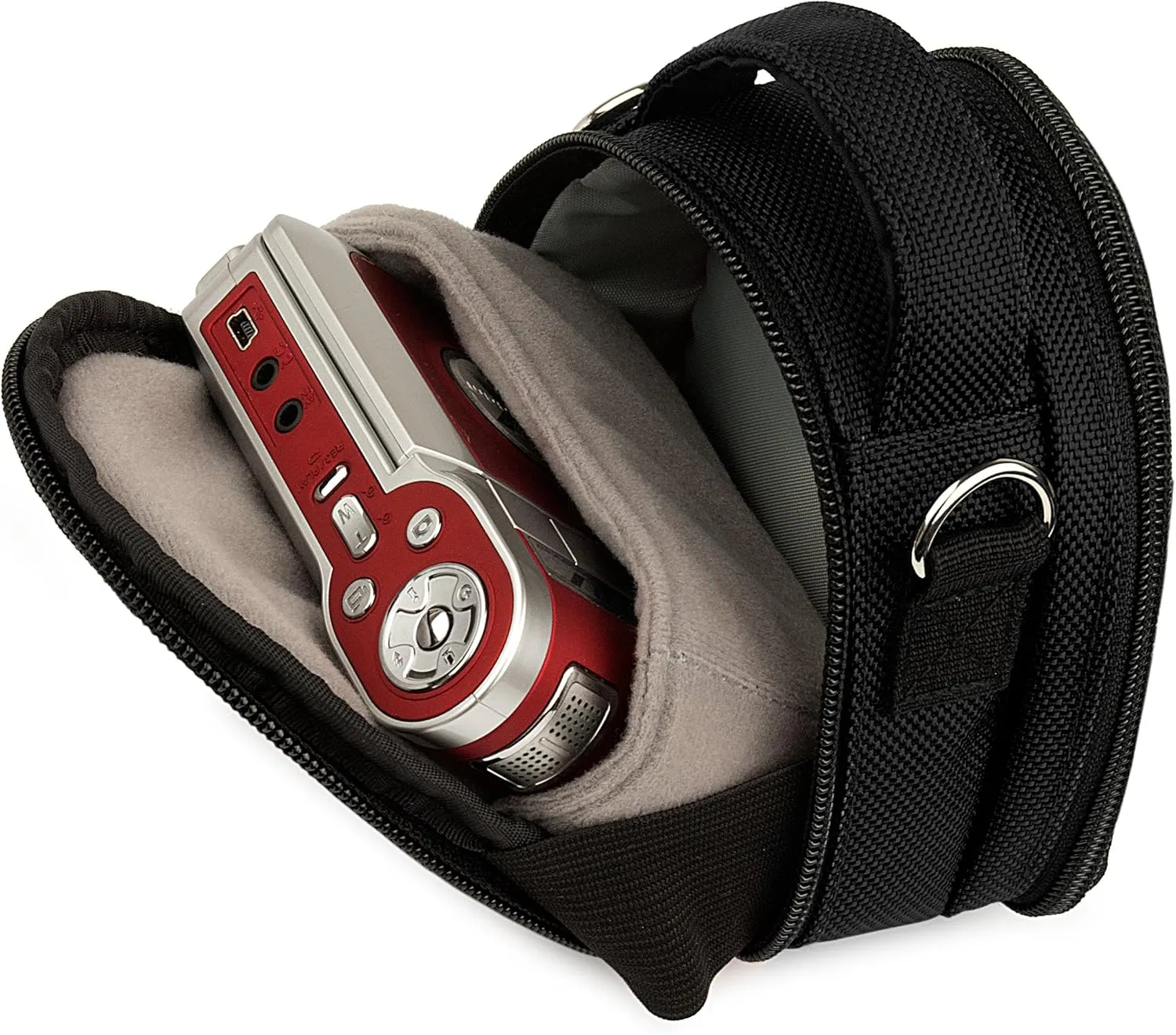 Jet Black Compact Camera Case Carrying Bag Pouch Compatible with Nikon Coolpix L32, L31, L30, L28, L27, P340, P330