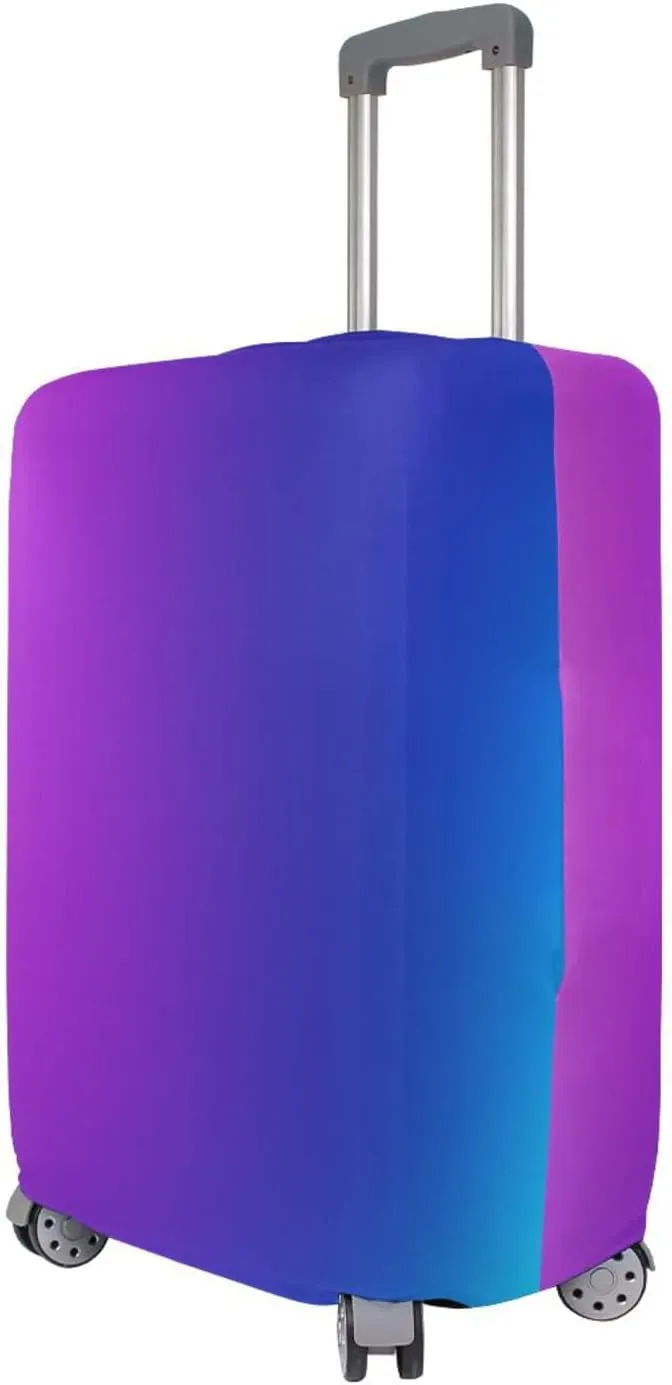 Joisal Gradient Purple Blue Luggage Covers for Suitcase Tsa Approved Fit 18-32 Inch Luggage, Suitcase Accessories