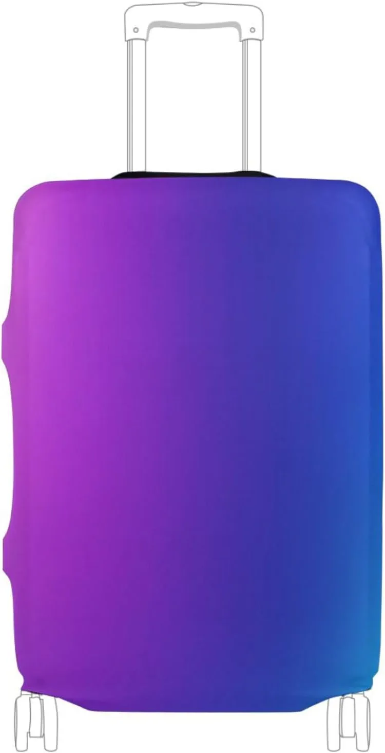 Joisal Gradient Purple Blue Luggage Covers for Suitcase Tsa Approved Fit 18-32 Inch Luggage, Suitcase Accessories
