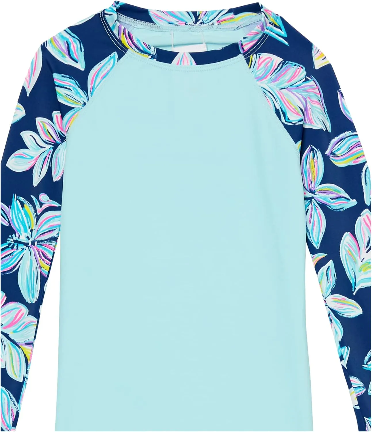 Kanu Surf Girls' Long Sleeve Rash Guard UPF 50 2-Piece Swim Set