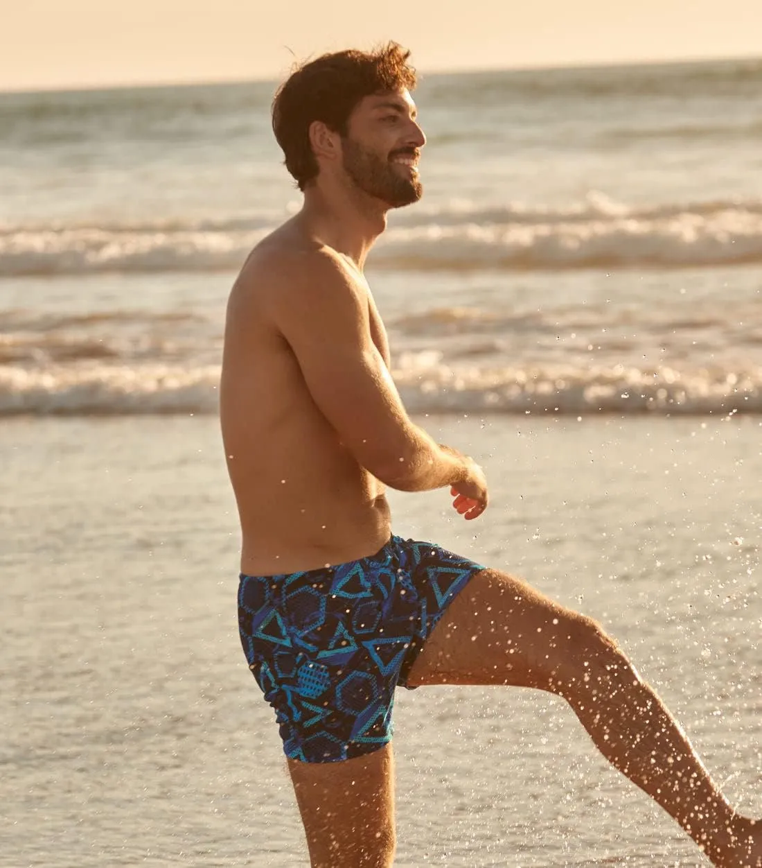 Kiniki Men's Tan Through Swim Shorts (5th Generation)