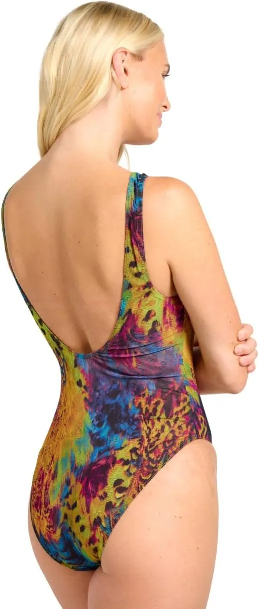Kiniki Women's Tan Through Scoop Neck Swimsuit (5th Generation)