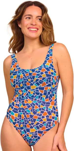 Kiniki Women's Tan Through Scoop Neck Swimsuit (5th Generation)