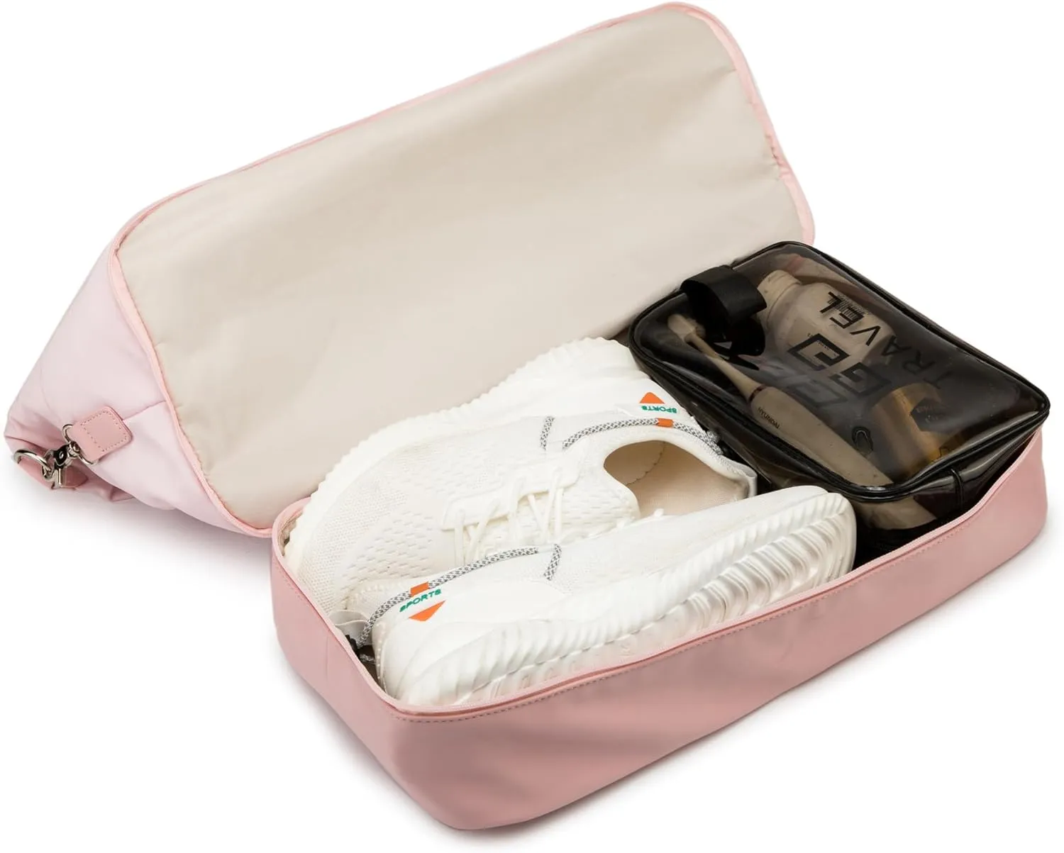 Kinmac Travel Duffel - Overnight Weekender & Gym Bag, Carry-on Tote (Pink)