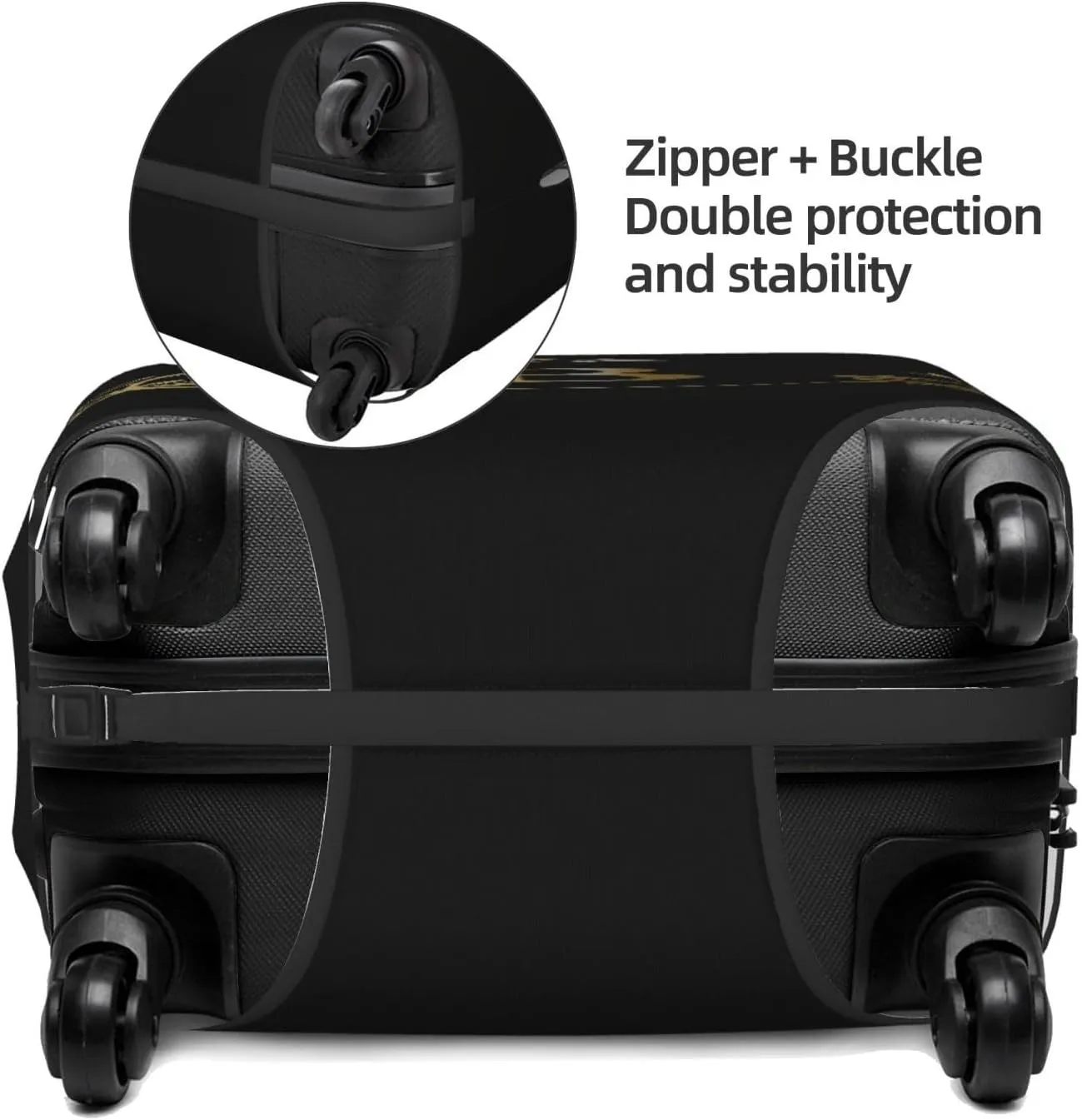 Letter B Luggage Cover Fits 18-32 Inch Suitcase Washable Elastic with Concealed Zipper for Travel Accessories LCC522