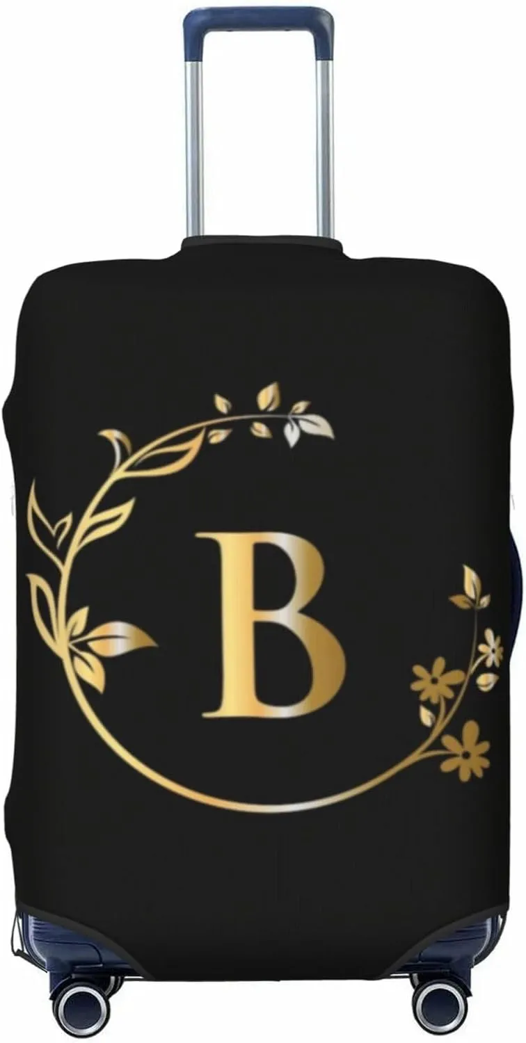 Letter B Luggage Cover Fits 18-32 Inch Suitcase Washable Elastic with Concealed Zipper for Travel Accessories LCC522