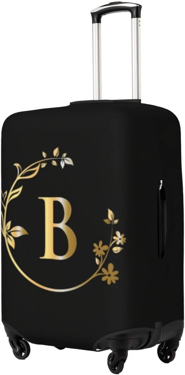 Letter B Luggage Cover Fits 18-32 Inch Suitcase Washable Elastic with Concealed Zipper for Travel Accessories LCC522
