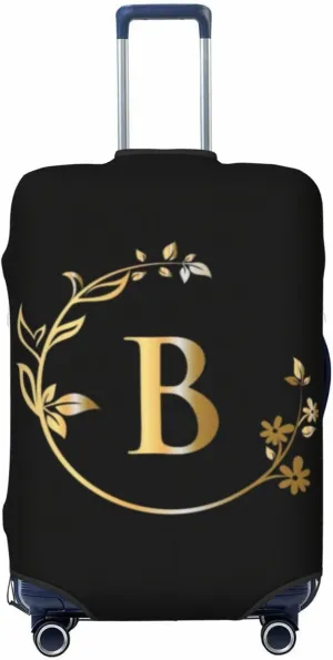 Letter B Luggage Cover Fits 18-32 Inch Suitcase Washable Elastic with Concealed Zipper for Travel Accessories LCC522