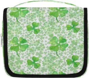 Lucky Leavies Hanging Travel Toiletry Bag Cosmetic Bag Portable Wash Bag with Hook for Bathroom Accessories Toiletries Cosmetics