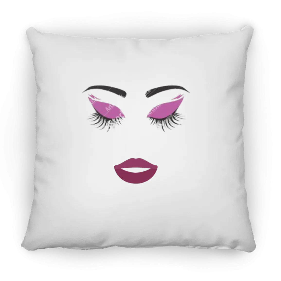 Luscious Lips Large Square Pillow