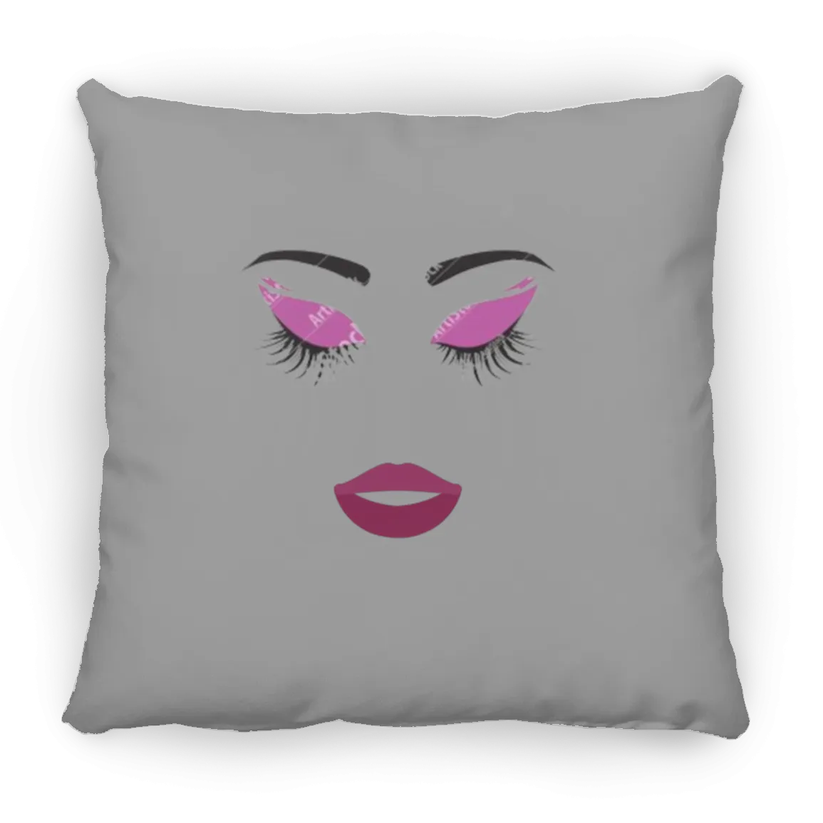 Luscious Lips Large Square Pillow
