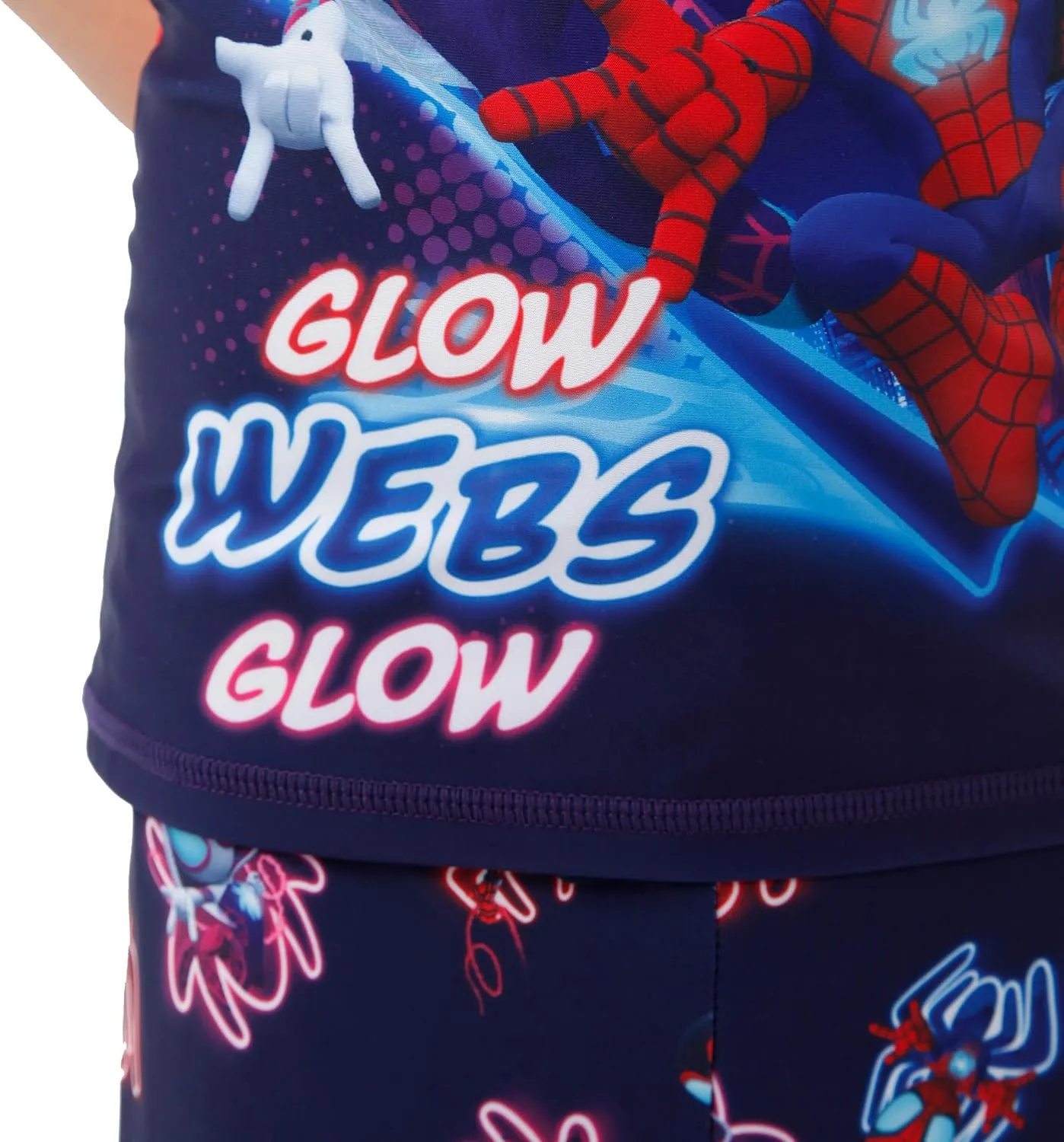 Marvel Spidey and His Amazing Friends Two Piece Boys Swimsuit | Spiderman Swimsuit for Boys | Bathing Suit Set