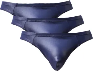Men's Sexy Patent Leather Convex Underwear Low-Waist Body-Shaping Boxer Briefs Knitted Nylon Underpants
