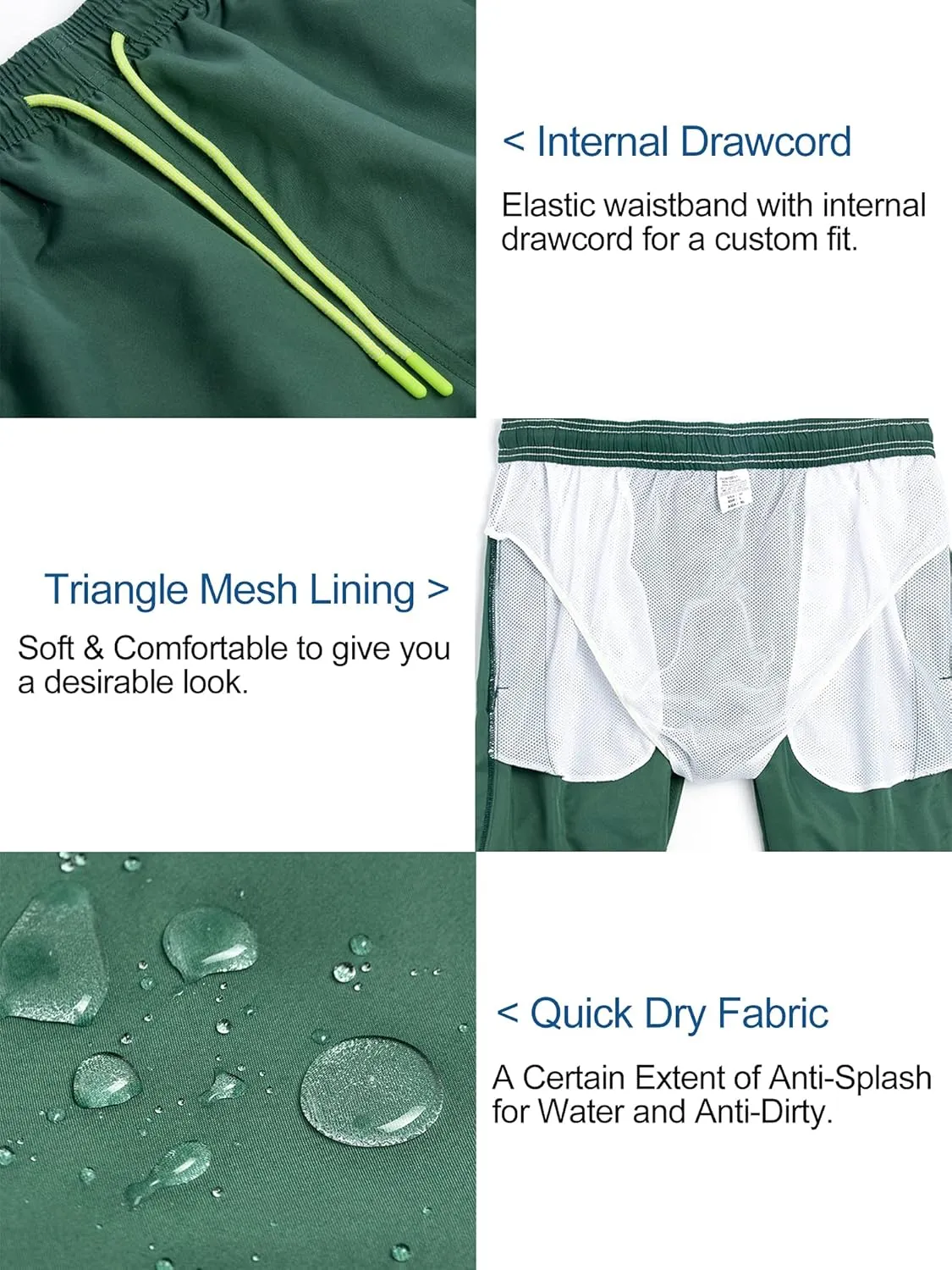 Men's Swim Trunks Swimwear Sports Shorts with Pockets
