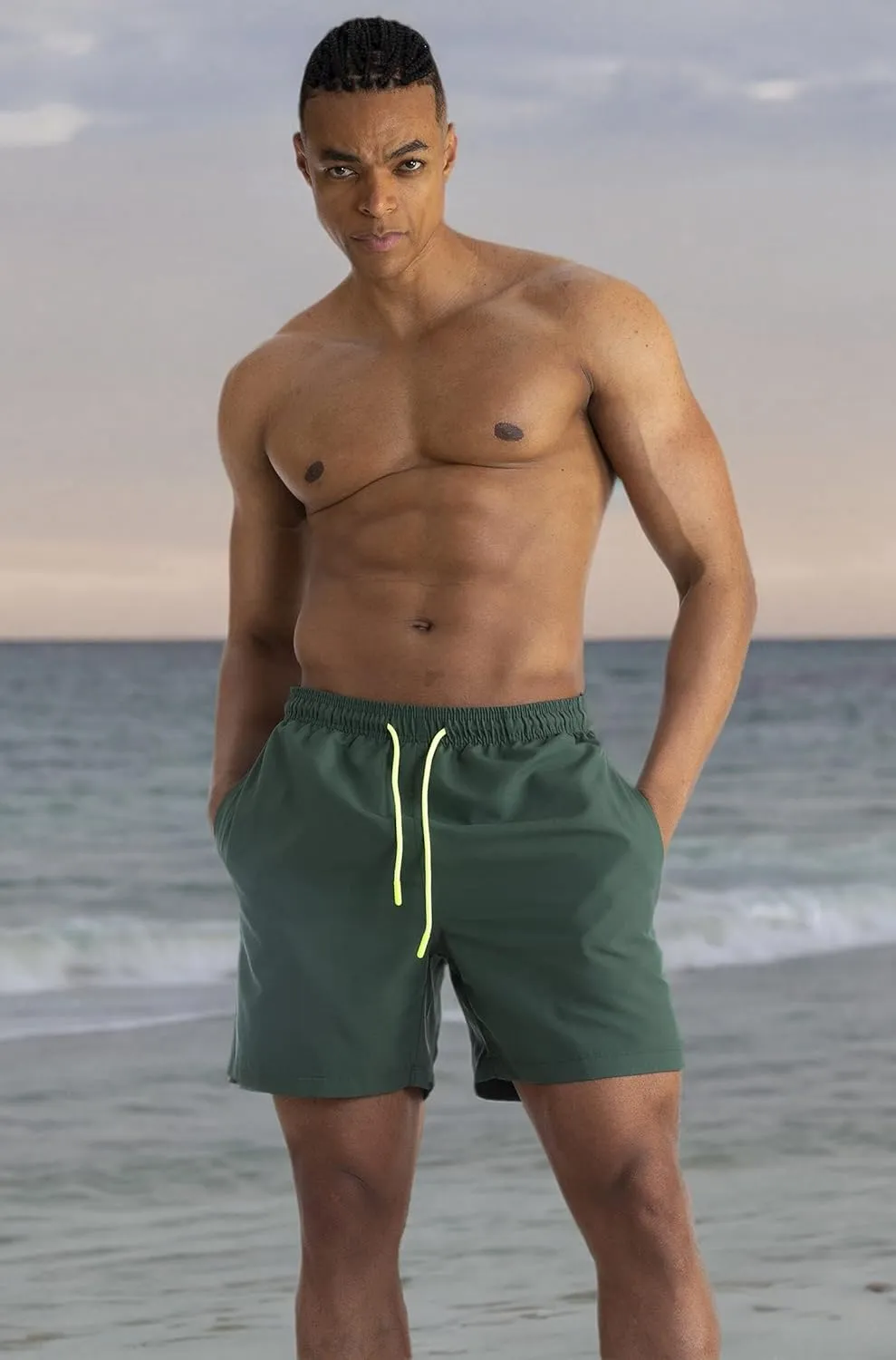 Men's Swim Trunks Swimwear Sports Shorts with Pockets