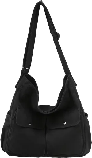 Messenger Bag Hobo Crossbody Bags for Women Canvas Bag Crossbody Tote Bag Shoulder Bag