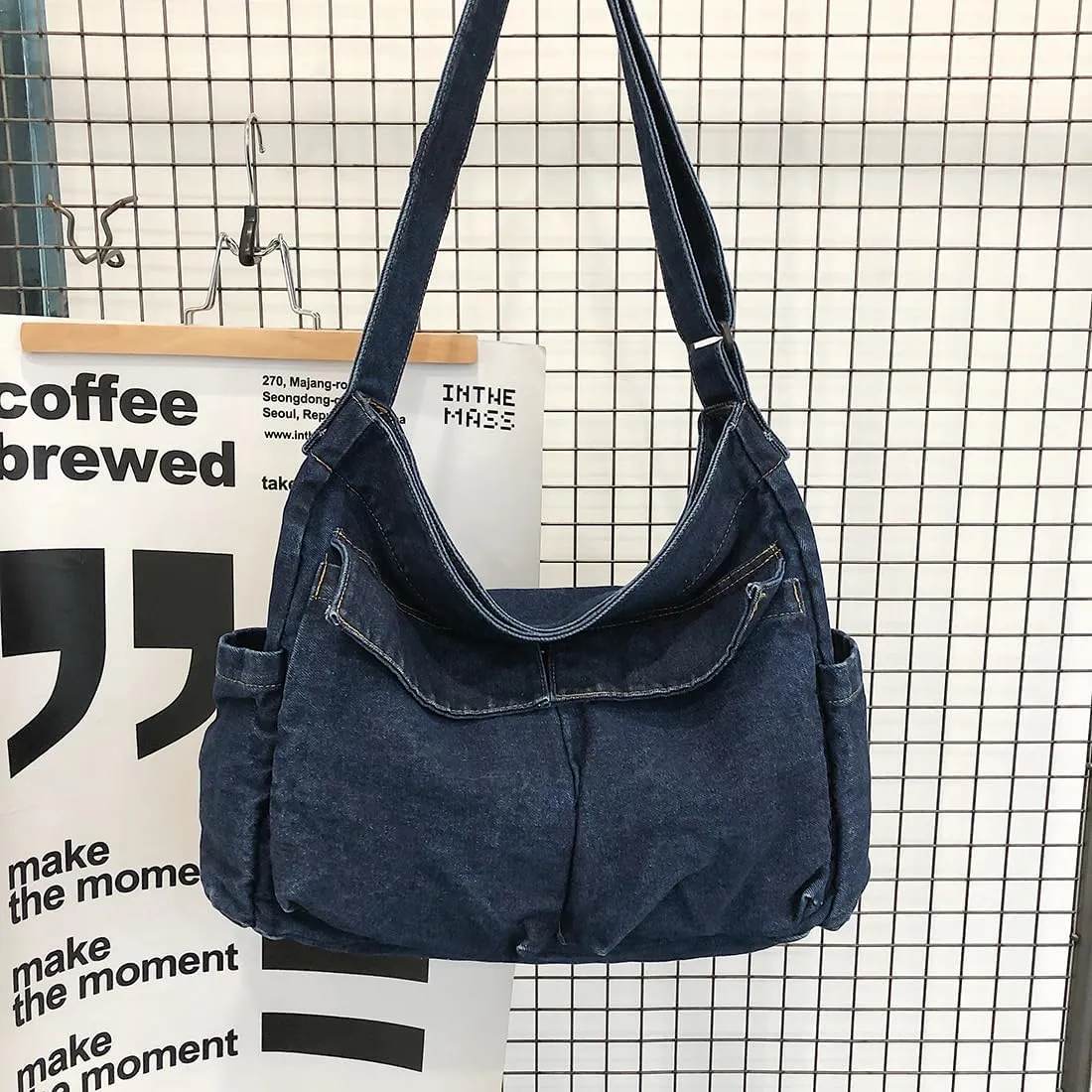 Messenger Bag Hobo Crossbody Bags for Women Canvas Bag Crossbody Tote Bag Shoulder Bag