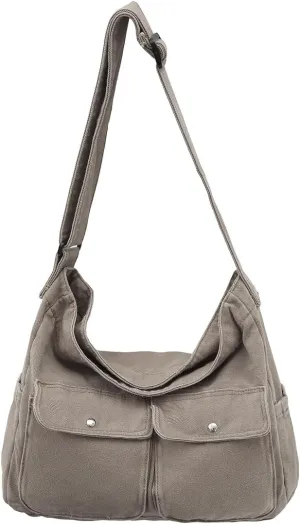 Messenger Bag Hobo Crossbody Bags for Women Canvas Bag Crossbody Tote Bag Shoulder Bag