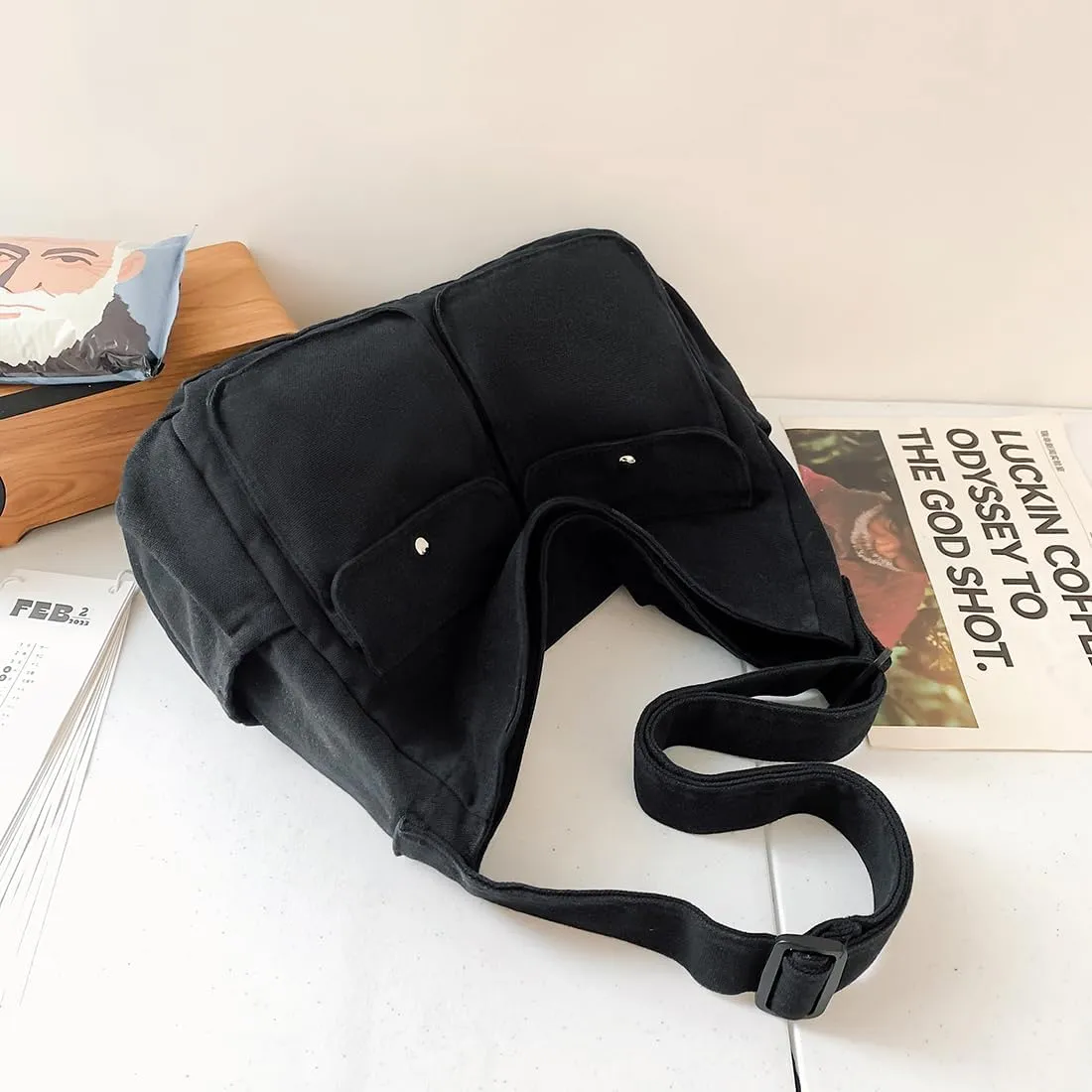 Messenger Bag Hobo Crossbody Bags for Women Canvas Bag Crossbody Tote Bag Shoulder Bag