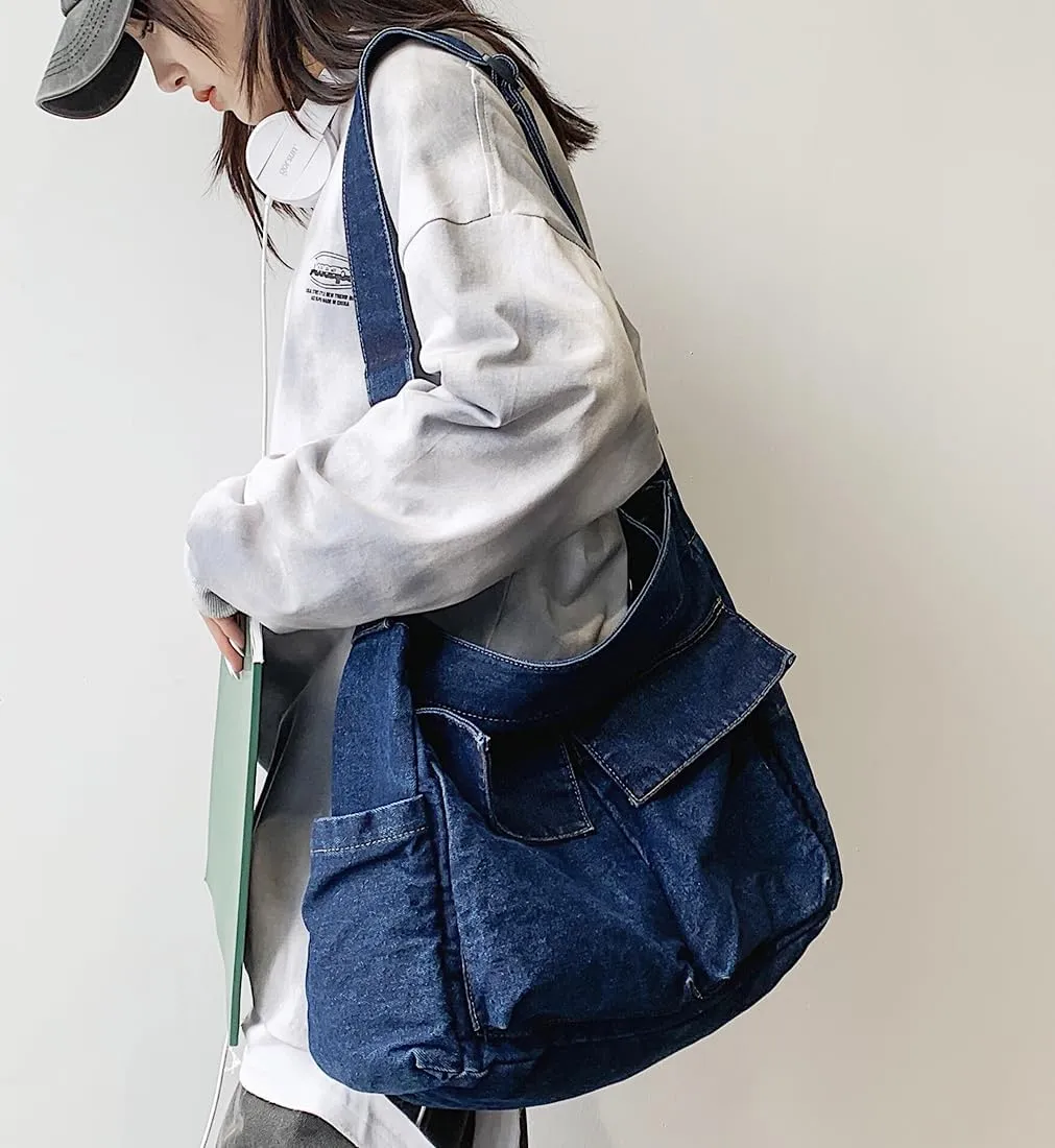Messenger Bag Hobo Crossbody Bags for Women Canvas Bag Crossbody Tote Bag Shoulder Bag