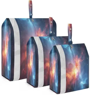 Milky Way Galaxy Packing Cubes for Travel 3 Set Packing Cubes Large Luggage Organizer Bags for Travel Accessories