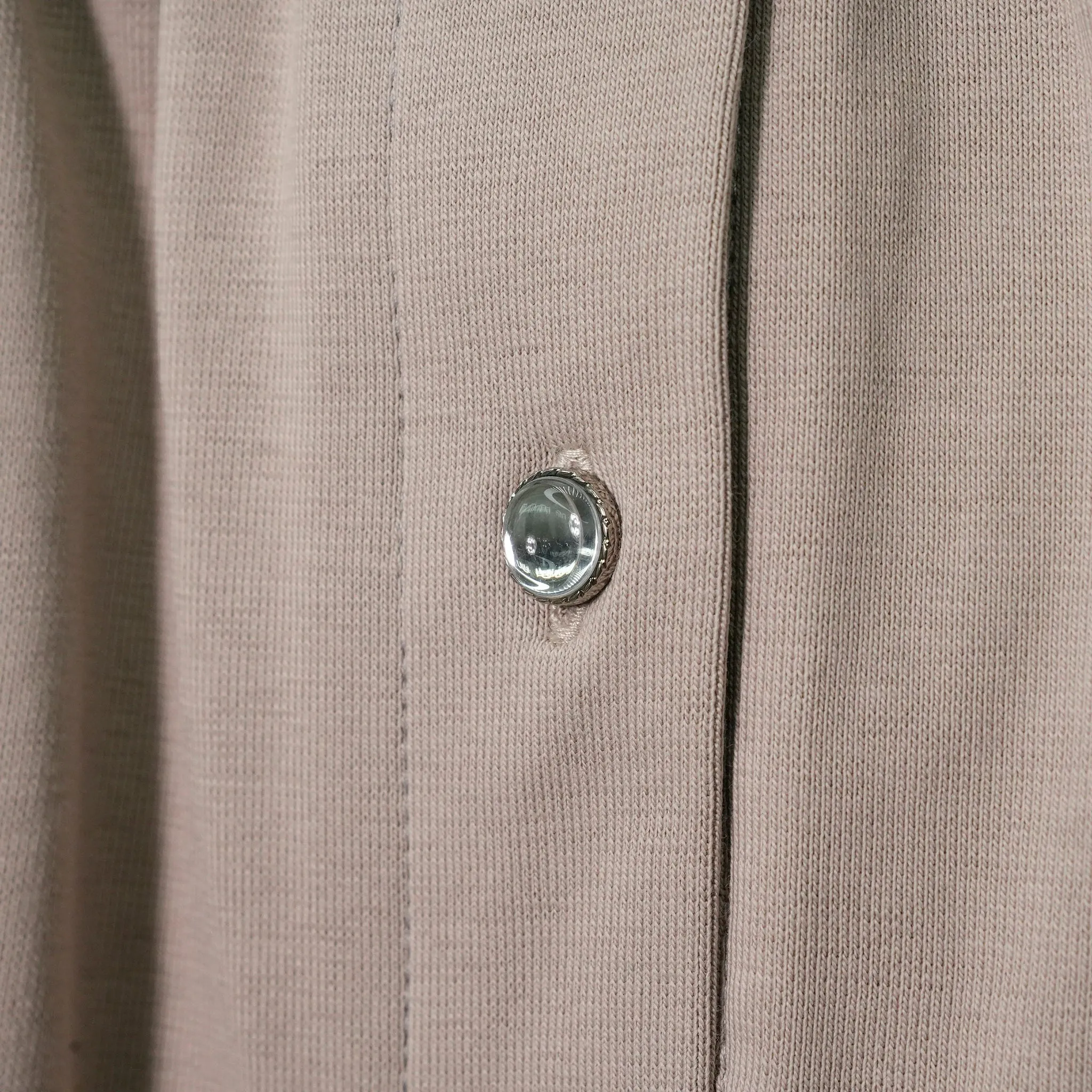 MIRROR BUTTON SKIRT / TAUPE