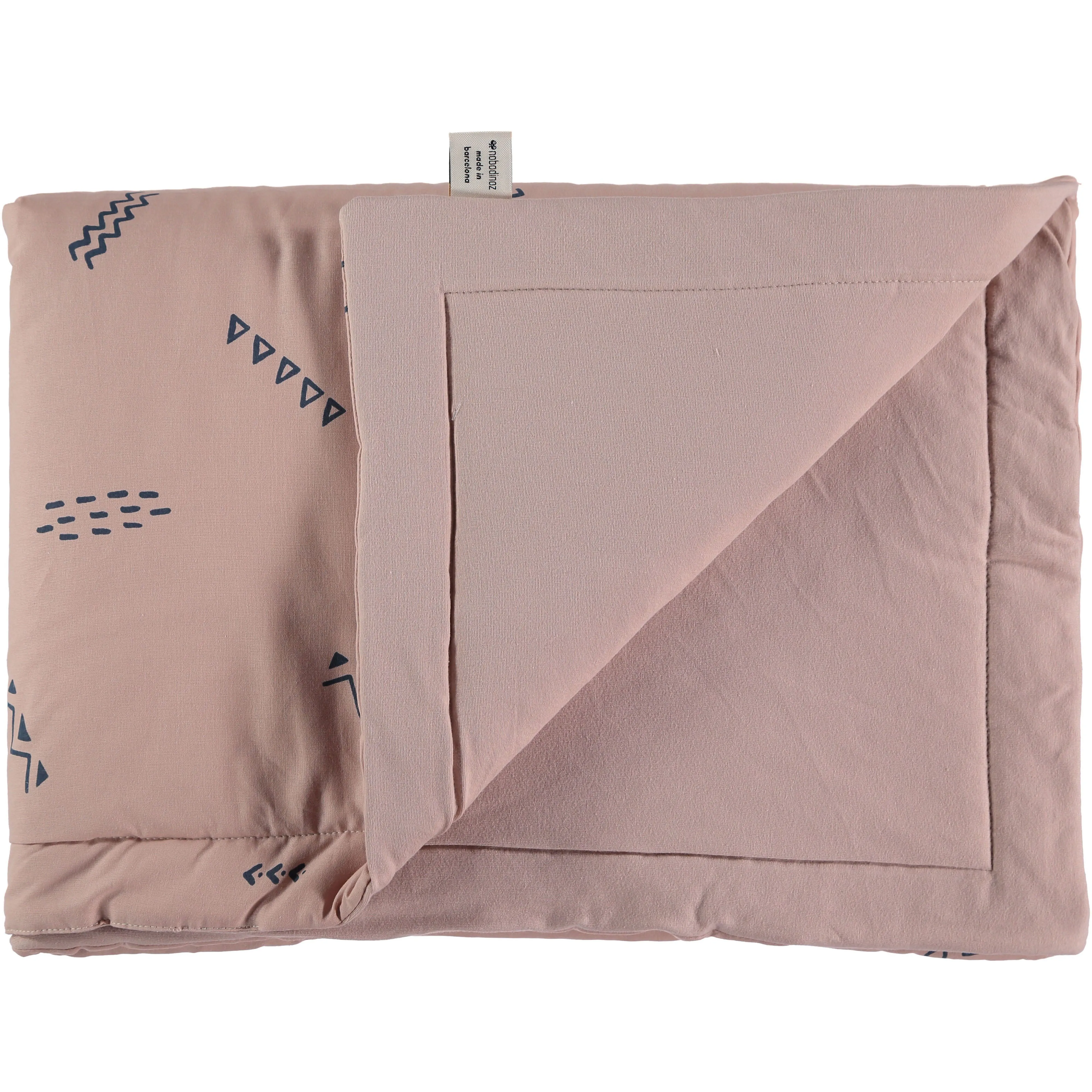 nobodinoz Laponia Blanket Small Blue Secrets/ Misty Pink