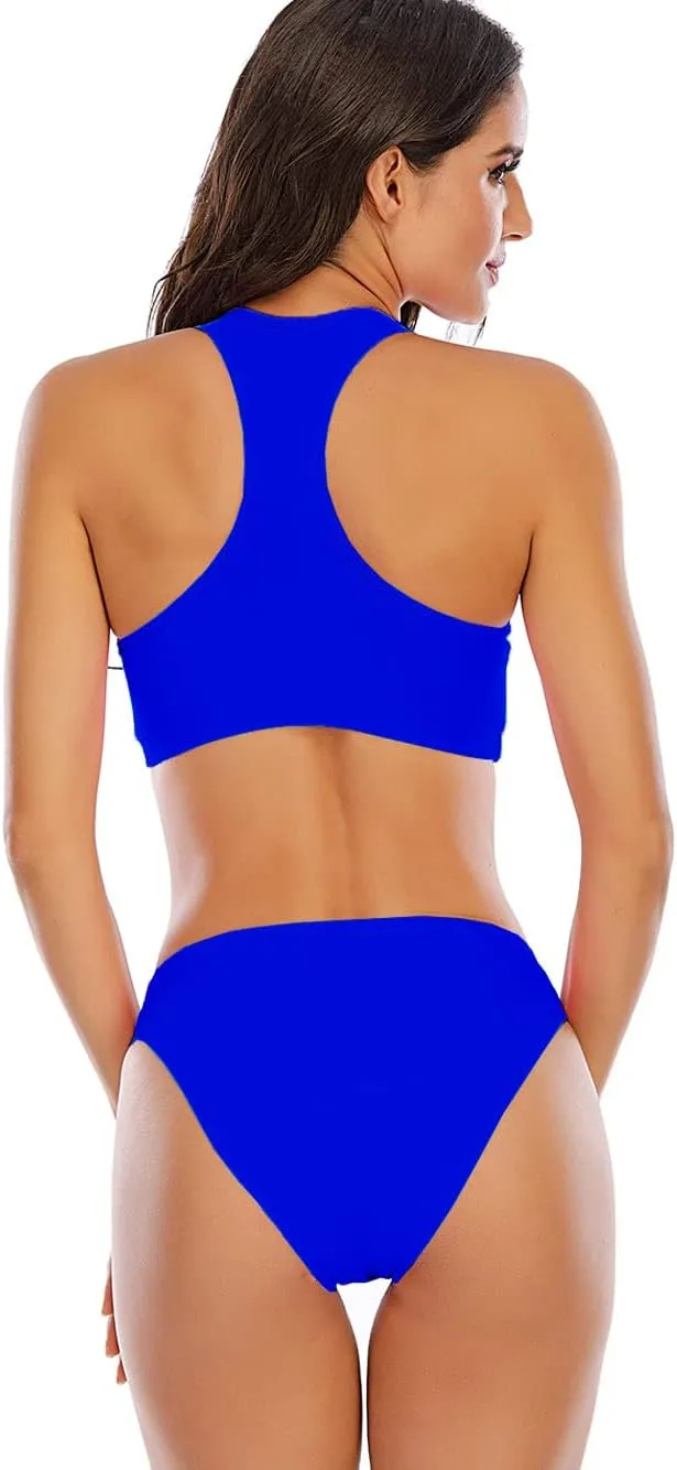 Period Swimwear for Teens Two Piece Swim Bikini Sets Women Period Swimsuit Girls Leakproof Bathing Suits Sporty